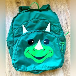 FireFly! Triceratops Green Backpack for School Camping Play Bag Dinosaur